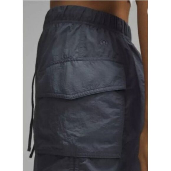 Lululemon Nylon Cargo Mini Skirt Oil Grey‎ Blue Size Large NWT $98 NEW LW8AKES - Picture 6 of 6